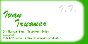 ivan trummer business card