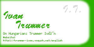 ivan trummer business card